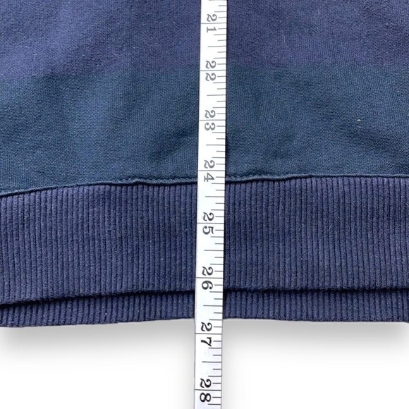 Banana Republic Sweater Mens Medium M Navy Colorblock Cowl Neck Button Pullover - Picture 8 of 9
